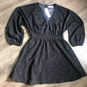 Sage The Label 🌿 Black Flowy Star Boho Dress S